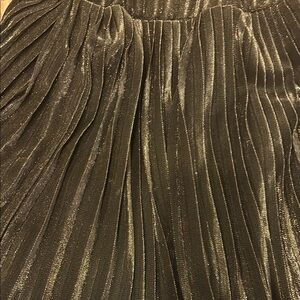 Green A-Line Pleated Skirt for Cocktail Night Out